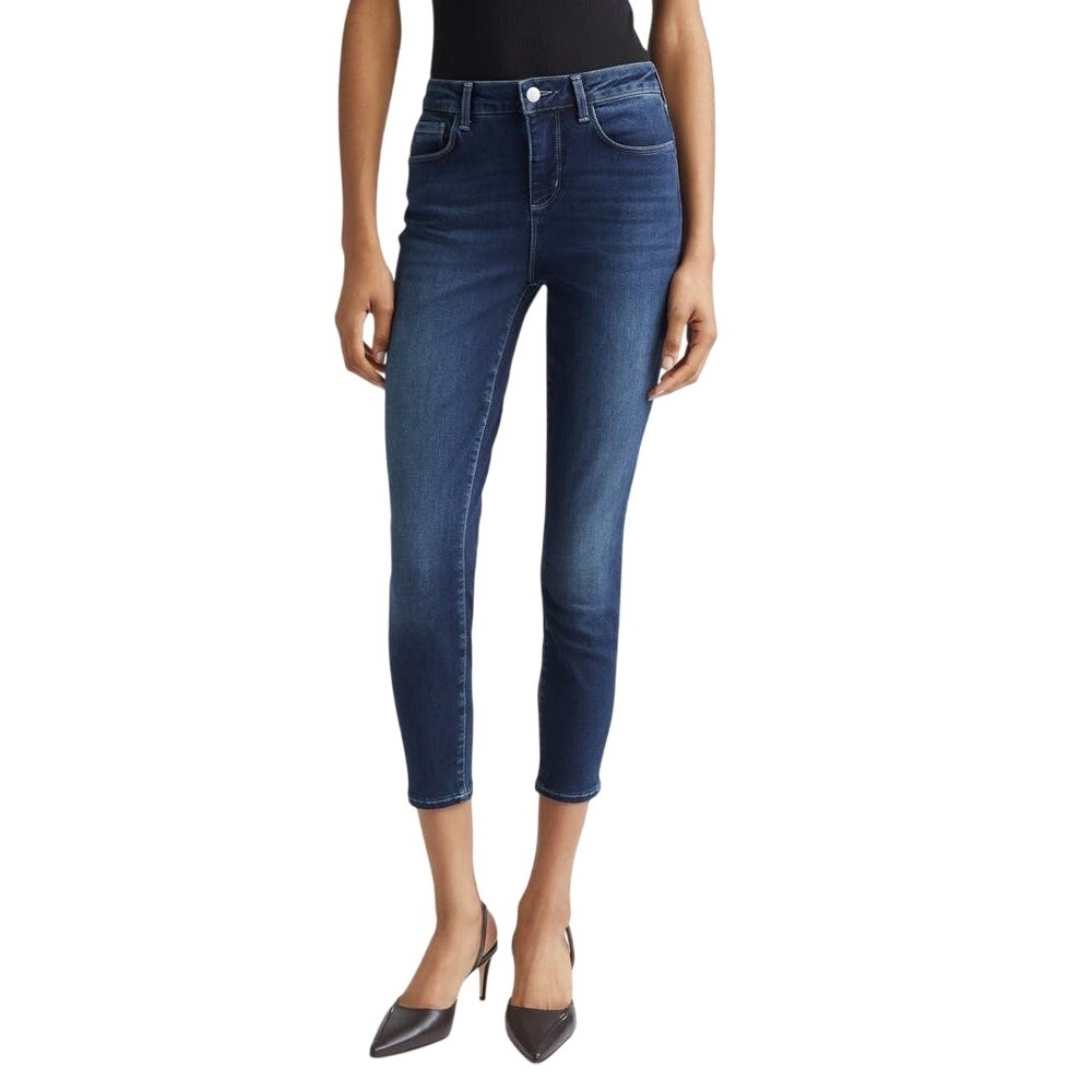 L'AGENCE Margot Crop Skinny Jeans, Super Stretch High Rise, Columbia, Size 29